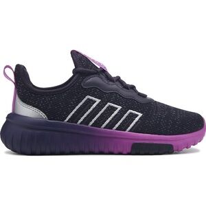 adidas Kaptir 4.0 Kids Running Shoes Size 12K Black Purple Unisex NIB